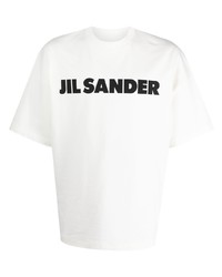Jil Sander Logo Print Cotton T Shirt