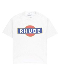 Rhude Logo Print Cotton T Shirt