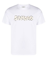 Sandro Logo Print Cotton T Shirt