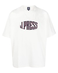 J.Press Logo Print Cotton T Shirt