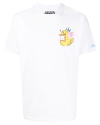 MC2 Saint Barth Logo Print Cotton T Shirt