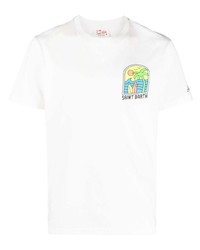 MC2 Saint Barth Logo Print Cotton T Shirt