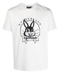 EGONlab Logo Print Cotton T Shirt
