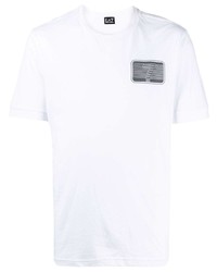 Ea7 Emporio Armani Logo Print Cotton T Shirt