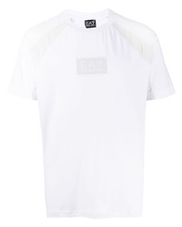 Ea7 Emporio Armani Logo Print Cotton T Shirt