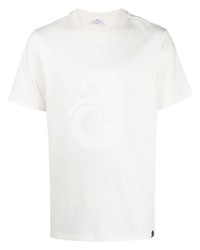 Courrèges Logo Print Cotton T Shirt