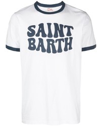 MC2 Saint Barth Logo Print Cotton T Shirt