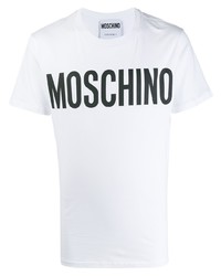 Moschino Logo Print Cotton T Shirt