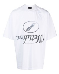 We11done Logo Print Cotton T Shirt