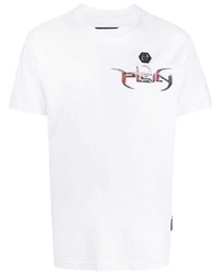 Philipp Plein Logo Print Cotton T Shirt