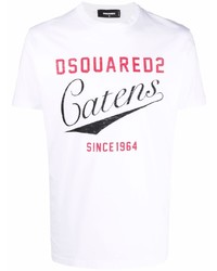 DSQUARED2 Logo Print Crew Neck Short Sleeve T Shirt