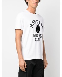 Moncler Logo Print Crew Neck T Shirt