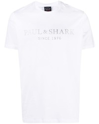 Paul & Shark Logo Print Crew Neck T Shirt