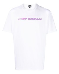 Just Cavalli Logo Print Crew Neck T Shirt