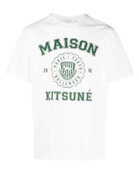 MAISON KITSUNÉ Logo Print Crew Neck T Shirt