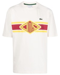 Lacoste Logo Print Crew Neck T Shirt