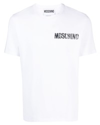 Moschino Logo Print Crew Neck T Shirt