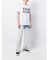 True Religion Logo Print Crewneck T Shirt
