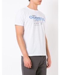 OSKLEN Logo Print Crewneck T Shirt