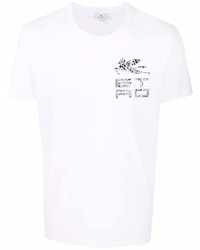 Etro Logo Print Crewneck T Shirt