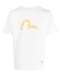 Evisu Logo Print Crewneck T Shirt