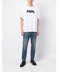 Karl Lagerfeld Logo Print Detail T Shirt