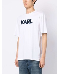 Karl Lagerfeld Logo Print Detail T Shirt