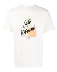 MAISON KITSUNÉ Logo Print Detail T Shirt