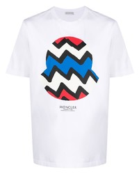 Moncler Logo Print Detail T Shirt