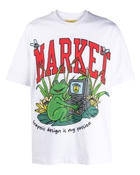 MARKET Logo Print Detail T Shirt