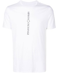 Armani Exchange Logo Print Detail T Shirt