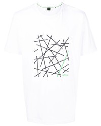 BOSS Logo Print Detail T Shirt