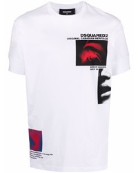 DSQUARED2 Logo Print Graphic Print T Shirt