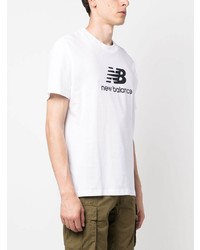 New Balance Logo Print Jersey Cotton T Shirt