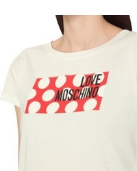 Love Moschino Logo Print Jersey T Shirt