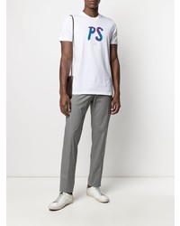 PS Paul Smith Logo Print Organic Cotton T Shirt