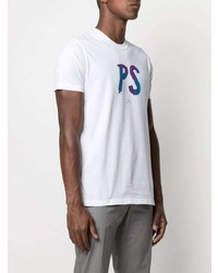 PS Paul Smith Logo Print Organic Cotton T Shirt