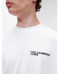 KARL LAGERFELD JEANS Logo Print Organic Cotton T Shirt