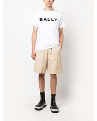 Bally Logo Print Organic Cotton T Shirt