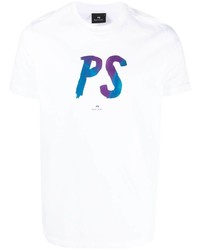 PS Paul Smith Logo Print Organic Cotton T Shirt