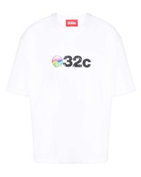 032c Logo Print Organic Cotton T Shirt