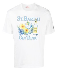 MC2 Saint Barth Logo Print Organic Cotton T Shirt