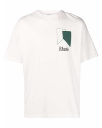 Rhude Logo Print Oversized T Shirt