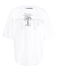Palm Angels Logo Print Oversized T Shirt