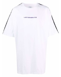 Vetements Logo Print Panelled T Shirt