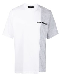 DSQUARED2 Logo Print Patchwork T Shirt