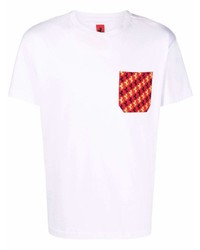 Ferrari Logo Print Pocket Organic Cotton T Shirt