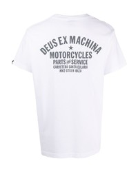 Deus Ex Machina Logo Print Round Neck T Shirt