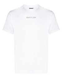 Babylon LA Logo Print Round Neck T Shirt