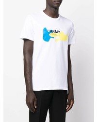 Yves Salomon Army Logo Print Short Sleeve T Shirt